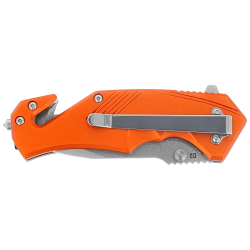 BlackFox - Klappbares Rettungsmesser Demand - D2 Stahl - Orange - BF-784-OR