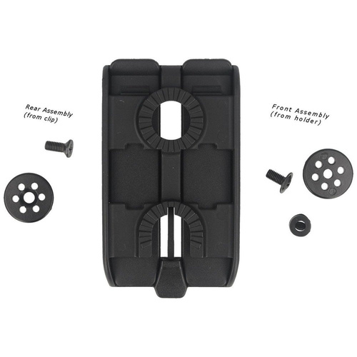 ESP - Halterung MOLLE Roto 360° Quick Change - Zweireihig - Schwarz - UBC-07 BK