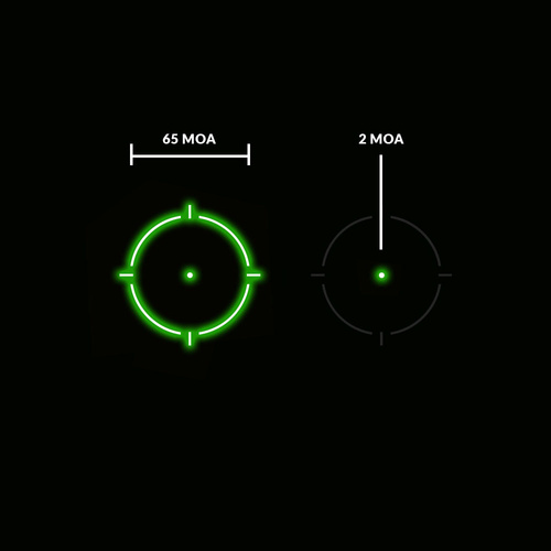 Holosun - Zielfernrohr HS510C Multi Absehen - Grüner Punkt - Solarpanel - FDE - HS510C-FDE-G