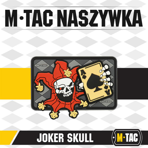 M-Tac - Moralaufnäher - Joker Skull 3D PVC - Schwarz - 51120000