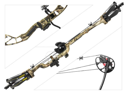 Poe Lang - Flaschenzugbogen Rex Quad - 20-65 lb - 28" - Camo - CO-029F