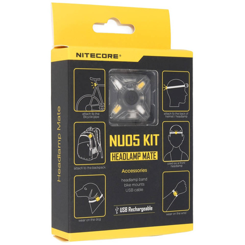 Nitecore - Signal-Taschenlampe NU05 - 35 lm - Weiß/Rote LED - NU05 KIT