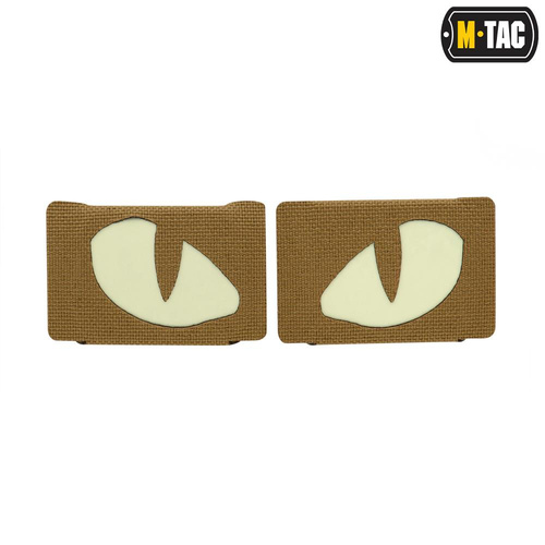 M-Tac - Tiger Eyes Laser Cut Reflektierende Flecken - Paar - Coyote - 51140005