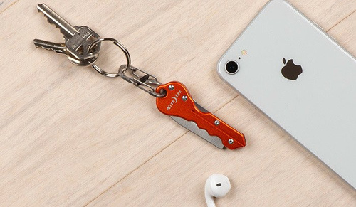 Nite Ize - DoohicKey Schlüsselanhänger Hakenmesser - Olive - KMTC-08-R7