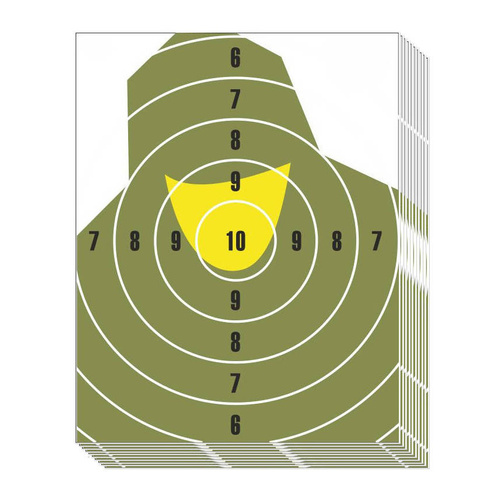 Schießscheibe NT 23P Mini Soldier Büste - 195 x 250 mm - 10 Stück - T07012MINI