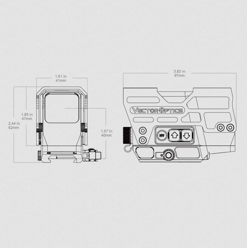 Vector Optics - Geschlossener Kollimator Frenzy Plus 1x31x26 - Solar - QD - SCRD-S67