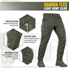 M-Tac - Taktische Hose Sahara Flex Lite - Army Olive - 20064062