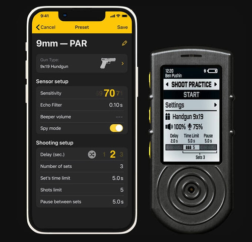 Shooters Global - Schießzeitmesser SG Timer 2 - USB-C - Bluetooth - NFC