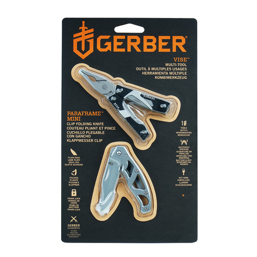 Gerber - Vise Multitool + Mini Paraframe Klappmesser Set - 1024632.