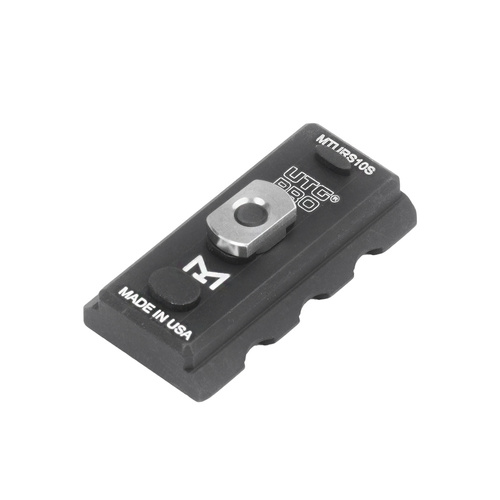 UTG - Picatinny-Schiene mit M-LOK-Halterung - 1,57 Zoll - 3 Steckplätze - Schwarz - MTURS10S