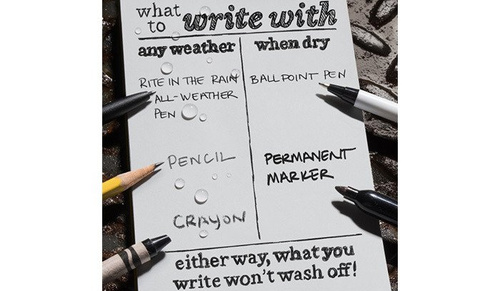 Rite in the Rain - Allwetter-Notizbuch - 4 5/8 x 7" - 873 - Grau