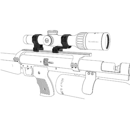 Vector Optics - Zweiteilige Zielfernrohrmontage Cantilever - 30 mm - Schwalbenschwanz - Schwarz - XASR-3017