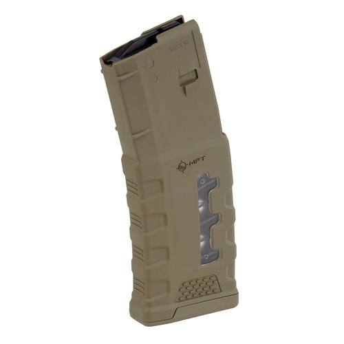 MFT - Polymer Fenster Magazin Extreme Duty für AR-15 / M4 - 5,56 x 45 mm/.223 - 30 Schuss - Scorched Dark Earth - EXDPM556-W-SDE