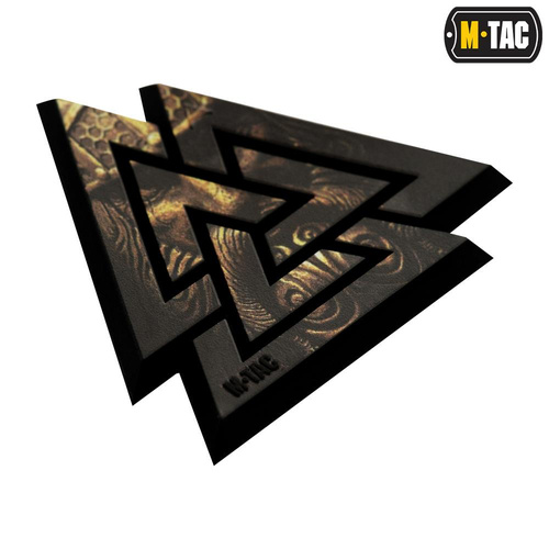 M-Tac - 3D PVC Valknut Patch - Schwarz / Coyote - 51161205