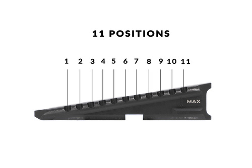 Strike Industries - Variable Höhe Halterung für Rotpunktvisier Variable Optic Mount - Picatinny - Aluminium - Schwarz - SI-T1-VOM-BK
