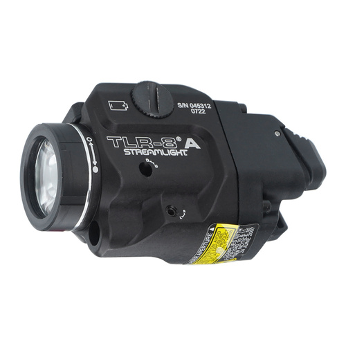 Streamlight - TLR-8A Flex Tactical LED-Waffen-Taschenlampe mit Laserzielgerät - 500 lm - Schwarz - L-69414