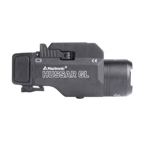 Mactronic - Taktische Pistolen-Taschenlampe mit Laser Hussar GL - 12270 cd - Schwarz - THG0011