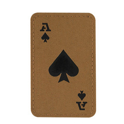M-Tac - Militär-Patch Ace of Spades - Cordura 500D - Coyote / Schwarz - 51109502
