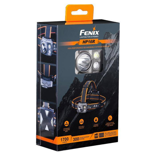 Fenix - LED-Stirnlampe 16R mit 3000 mAh Akku - 1250 Lumen - HP16R