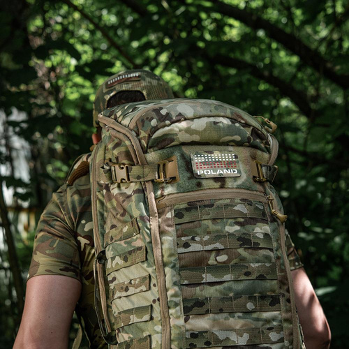 M-Tac - Aufnäher mit Polen-Flagge und Aufschrift - Laserschnitt - Pixel - Rot / MultiCam / Weiß - 51006108