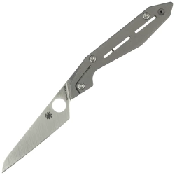 Spyderco - Nand Gray Titanium Satin Klappmesser - M398 - Grau - C270TIP