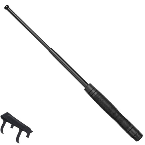 ESP - Gehärteter, erweiterbarer Schlagstock mit Clip - 18'' - Ergonomischer Griff - EXB-18HE BLK BC-01
