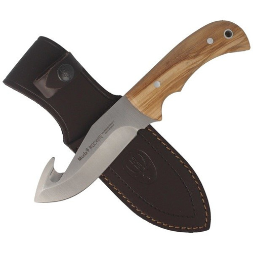 Muela - Skinner Olive Holz Messer 115mm - BISONTE-11.OL