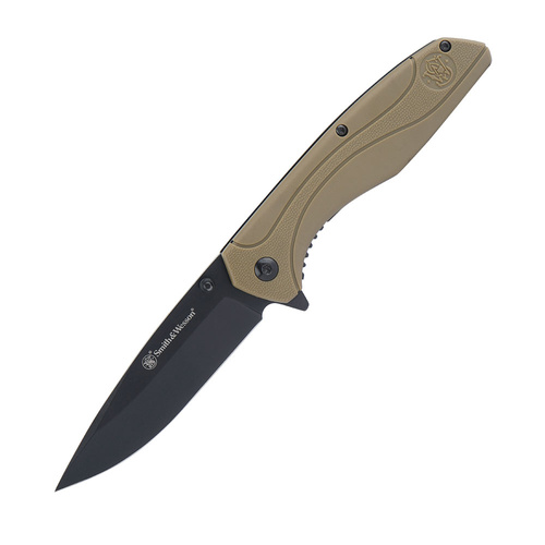 Smith&Wesson - Drop Point FDE Nylon-Klappmesser - 1084312
