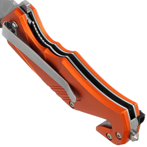 BlackFox - Klappbares Rettungsmesser Demand - D2 Stahl - Orange - BF-784-OR