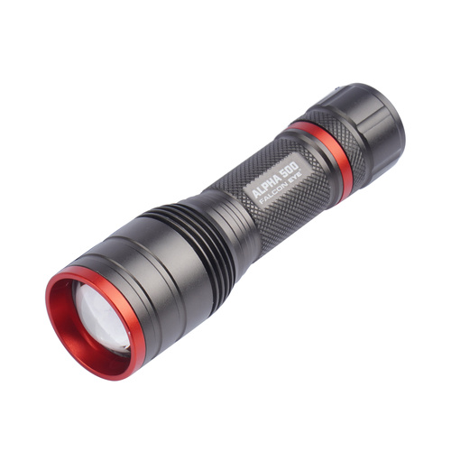 Falcon Eye - Hand-Taschenlampe Alpha 500 - Blitzlicht - Fokus - 500 lm - Schwarz - FHH0121