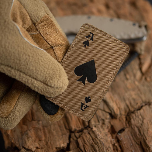 M-Tac - Militär-Patch Ace of Spades - Cordura 500D - Coyote / Schwarz - 51109502