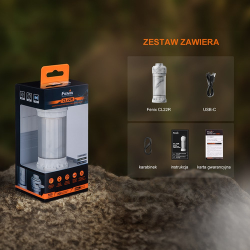 Fenix - CL22R Camping-Taschenlampe - 500 lm - Weiß - CL22R iceberg white