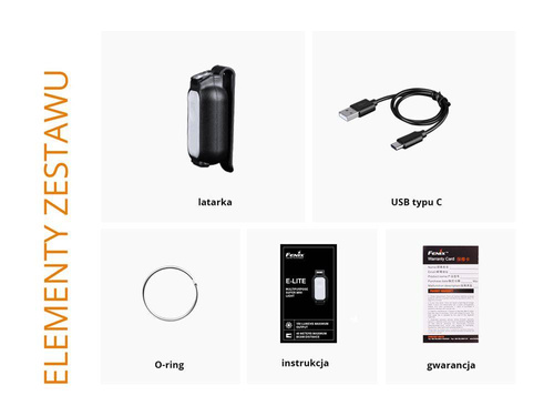 Fenix - E-LITE Wiederaufladbare Taschenlampe - 150 Lumen