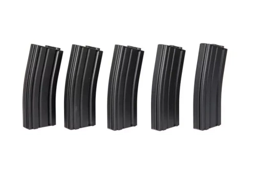 Specna Arms - Mid-cap Magazine für M4/M16 Repliken - 5 Stk. - Schwarz - SPE-05-025503