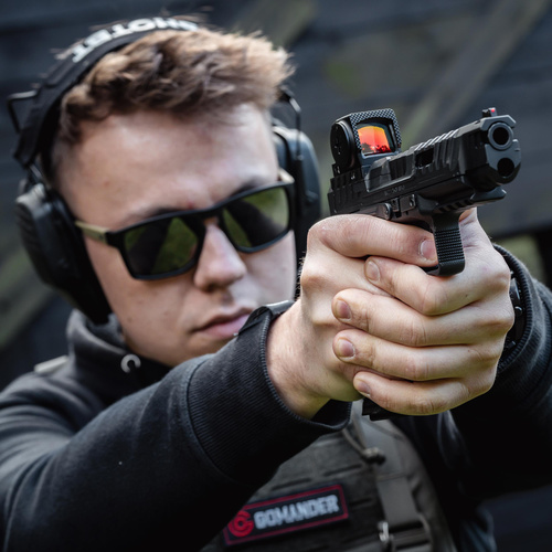 Vortex Optik - Rotes Zielvisier Defender ST Solar - 3 MOA - Schwarz - DFST-MRD3-E