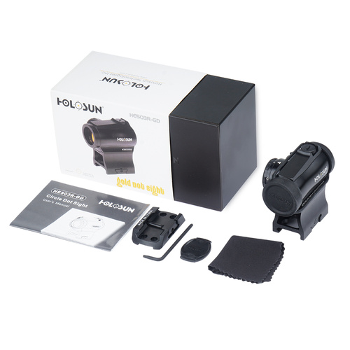 Holosun - HE503R-GD Goldpunkt - niedrige Montage & 1/3 Co-Zeugen-Montage