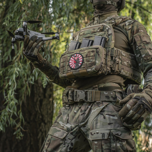 M-Tac – Aufnäher „Weg des Samurai“ – Stickerei – Weiß/Rot – 51426332