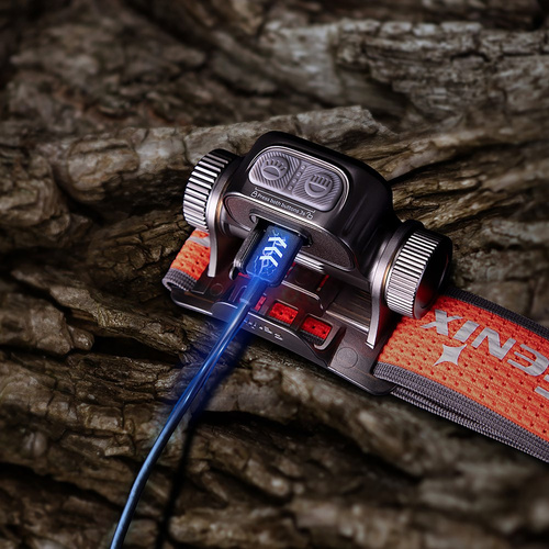 Fenix - LED-Stirnlampe HM65R-T V2.0 - 1600 lm - Schwarz/Rot - HM65R-T V2.0