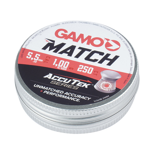 Gamo - Diabolo-Kugeln AccuTek Match - Kaliber 5,5 mm - 250 Stück - 6320025-AK