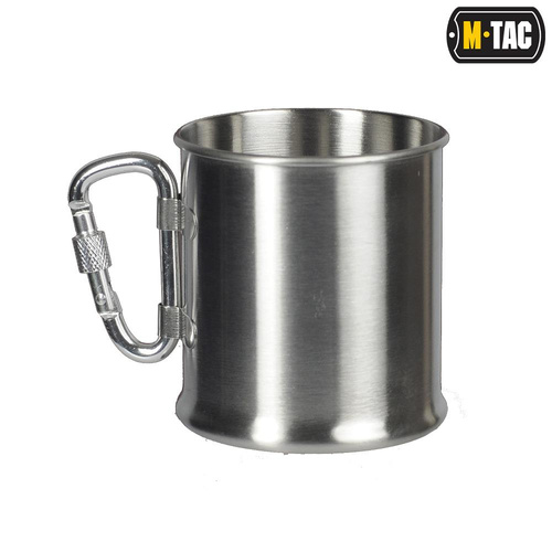 M-Tac - Reisebecher mit Karabiner - 250 ml - Stahl - 60010012