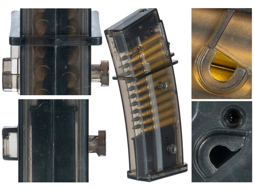 Umarex - ASG Magazin H&K Heckler&Koch G36C - Low-Cap - 6 mm - Transparent - 2.5621.1