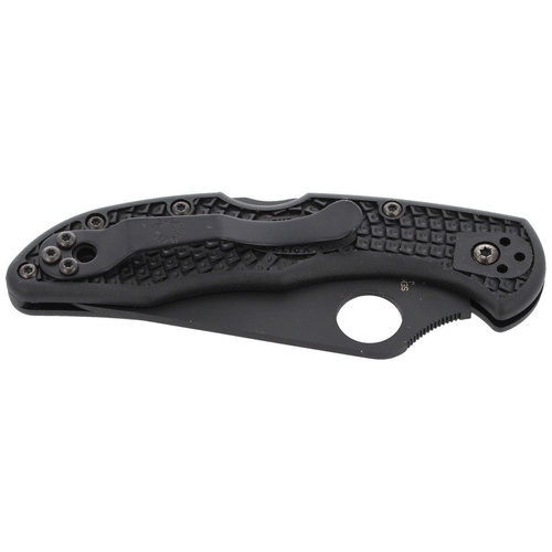 Spyderco - Delica® 4 FRN Schwarz / Schwarz Klinge Messer - C11PSBBK
