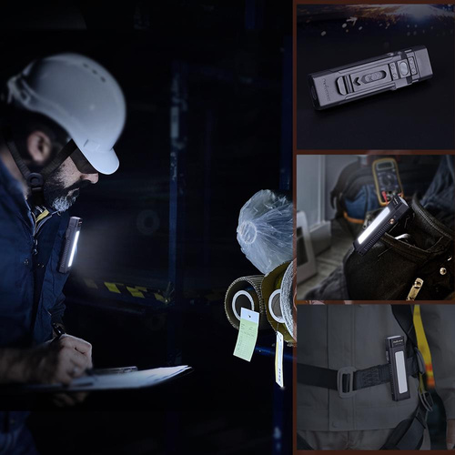 Fenix - Wiederaufladbare LED-Taschenlampe WT16R - Werkstatt - 300 Lumen - Schwarz - 039-479