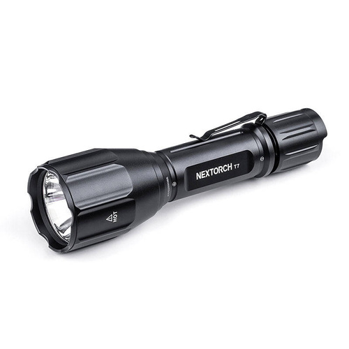 NEXTorch - T7 V2.0 LED Taktische Taschenlampe mit 2600 mAh Akku - Jagdset - 1300 lm - Schwarz - T7 HUNTING SET V2.0