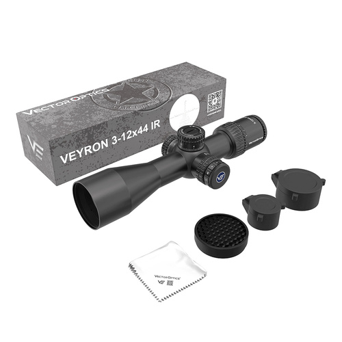 Vector Optics - Zielfernrohr Veyron 3-12x44IR Compact Scope - SFP - MPR-V10 - Schwarz - SCOM-40
