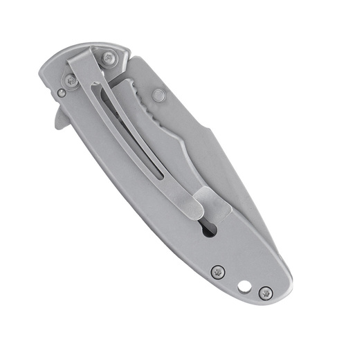Smith&Wesson - Drop Point Silber/Schwarzer Griff Klappmesser - 1084306