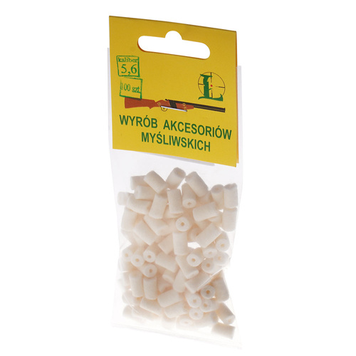Łuszczek - Filzabstreifer für Gewehr - 5,6mm - 100 Stück - 4-001 - 5,6