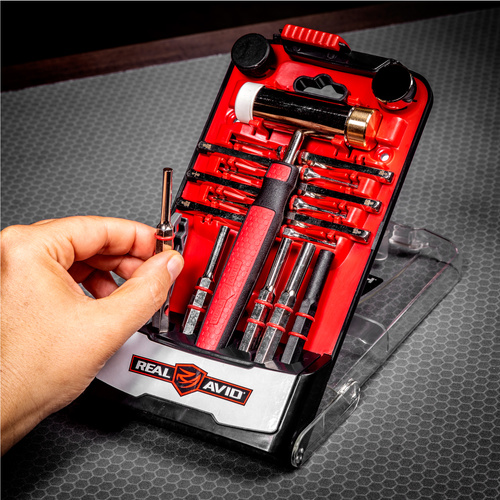 Real Avid - Accu-Punch Set mit Hammer - 17-teilig - Stahl - AVHPS