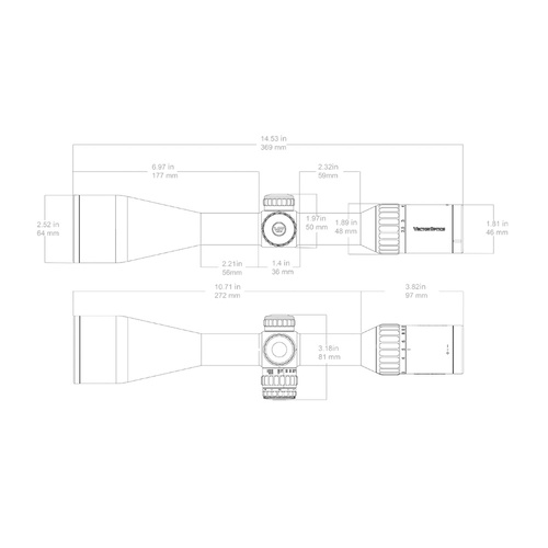 Vector Optics - Zielfernrohr Continental x6 2.5-15x56 - BDC - SCOM-38