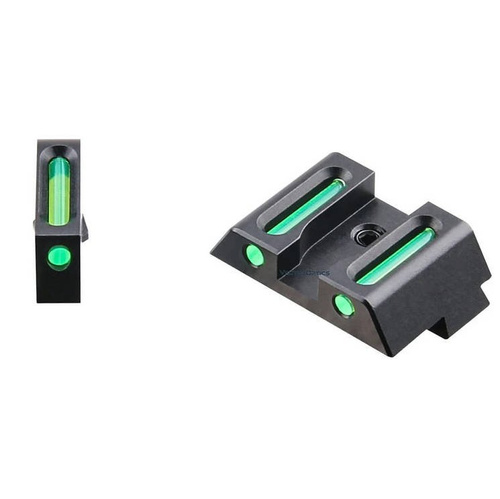 GunPany - Fiber Sights Combo für Glock - Lange Version - Grün - SCIS-05